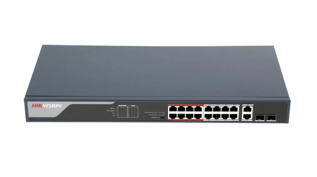 Hikvision DS-3E0318P-E(C) 16 Port PoE+ Switch — Şəbəkə və server avadanlığı, Bakı (2)
