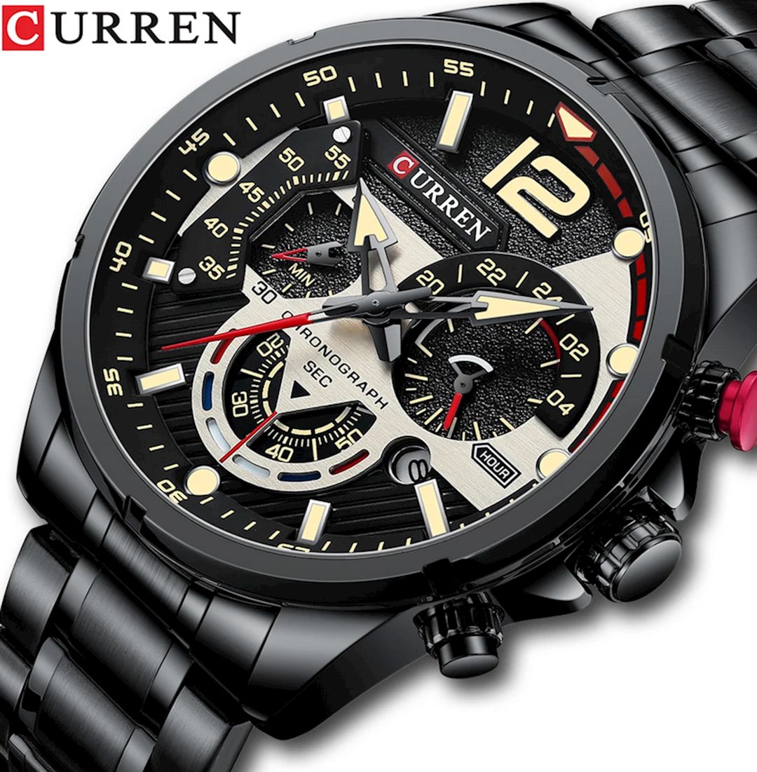 Kişi qol saatı Curren C8395 Black/Grey — Mallar, Bakı (2)