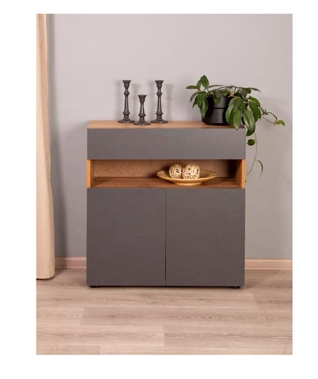 Komod Box up Gray-Vot, 80х35х75 sm, Ldsp, boz — Mallar, Bakı (2)