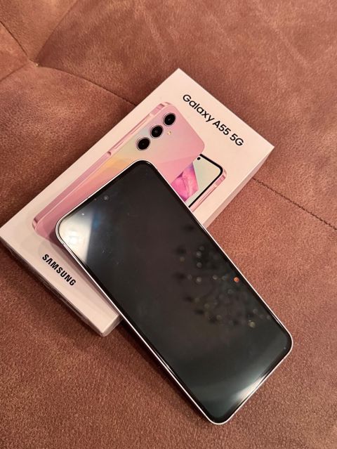 Samsung Galaxy A55 5G, rəng - Çəhrayı, Barmaq izi — Bakı