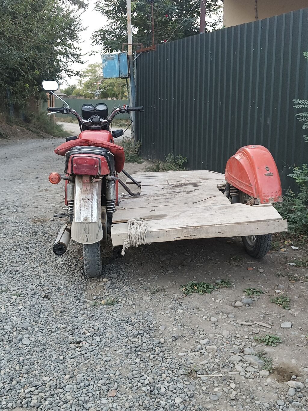 Yükləmə qoşqusulu motosiklet - Model: Sovet istehsalı iki silindrli — Motosikletlər, Masallı (5)