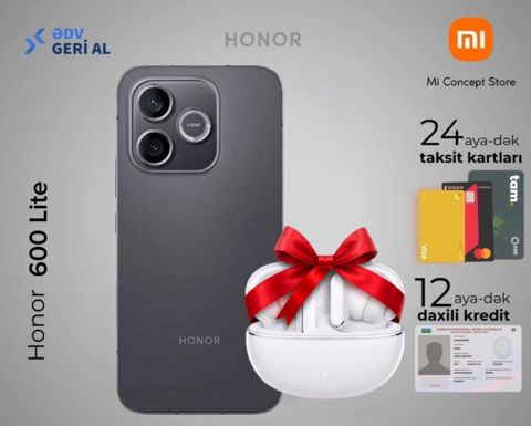 Honor 600 Lite Velvet Black 256GB/8GB — Bakı