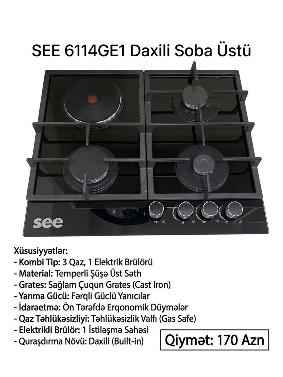 Qaz plitəsi See — Ev texnikası, Bakı