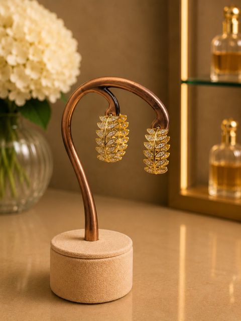 Sırğa-halqa, qızılı, paslanmayan polad, 10 mm — Bakı