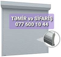 Avtomatik qaraj qapilari mexaniki jaluz qapilar temiri — Bakı