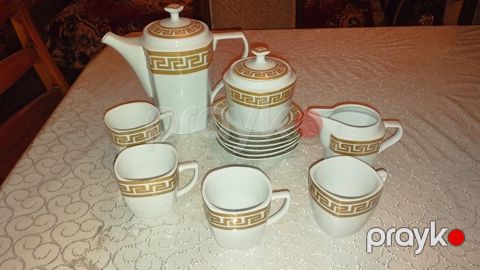 Çay dəsti, rəng - Ağ, Farfor, 4 nəfərlik — Digah