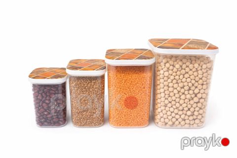 Saxlama qabı dəsti, plastik, 4 ədəd — Bakı