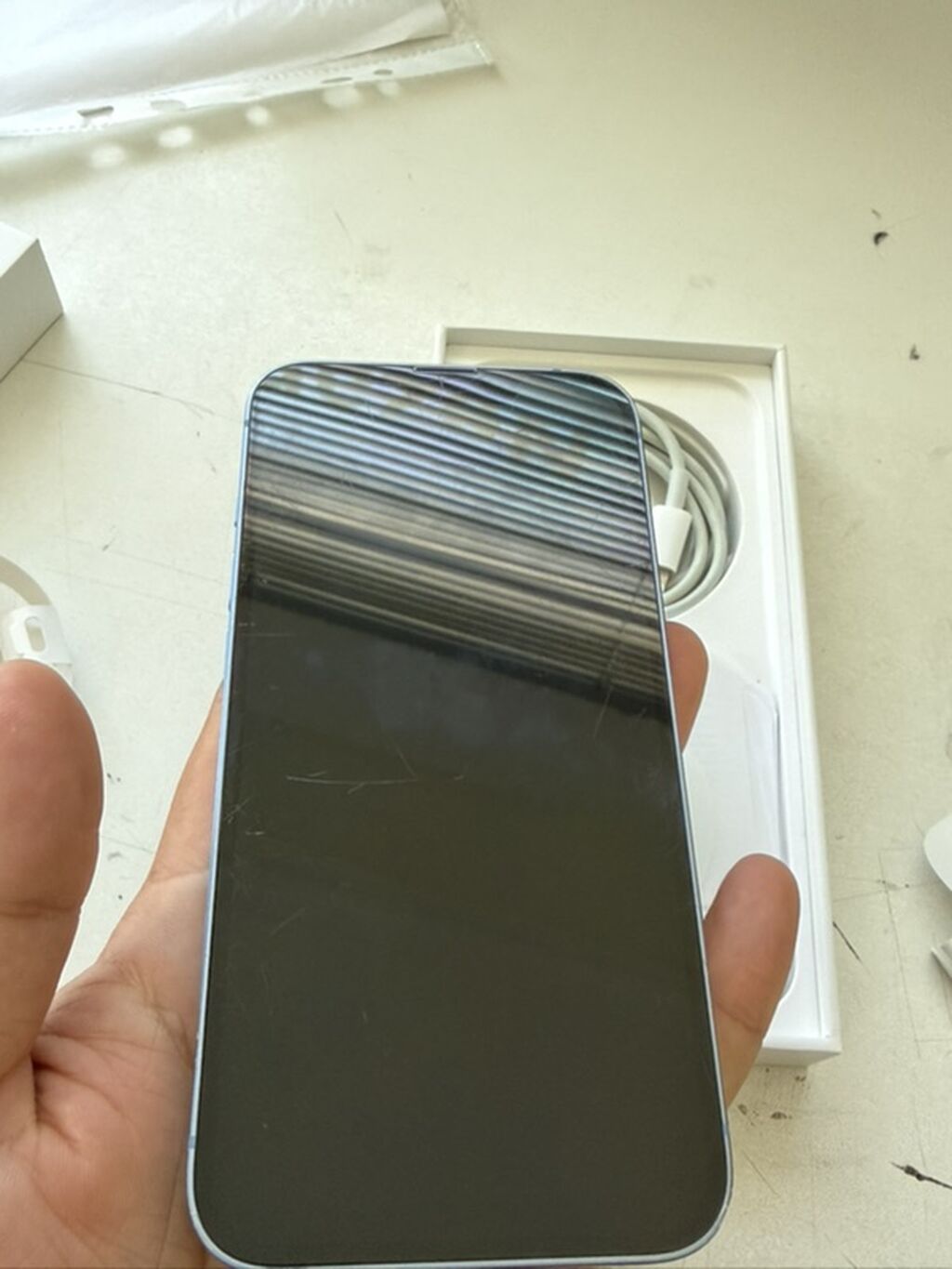 IPhone 14, 128 GB, Mavi, Face ID, Sənədlərlə — Apple iPhone, Masazır (8)