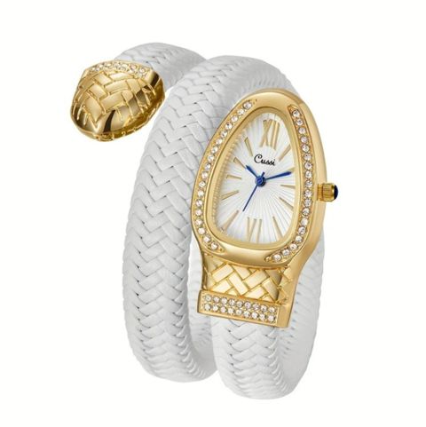 Qol saatı qadınlar üçün Snake 9966 Gold/White — Bakı
