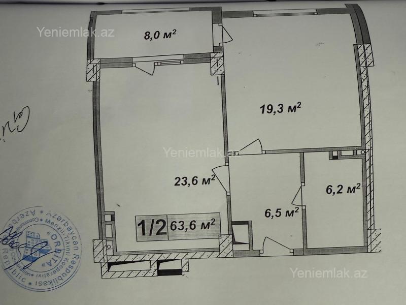 Satılır 1 otaqlı Bina evi menzil (Yeni tikili), 64 m², Nizami rayonu — Mənzil, Bakı (4)