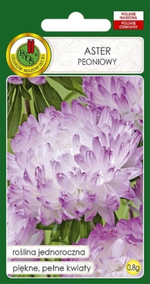 Çiçək toxumları Pnos Aster Peoniowy Bənövşəyi Açıq 0.8 q — Bakı