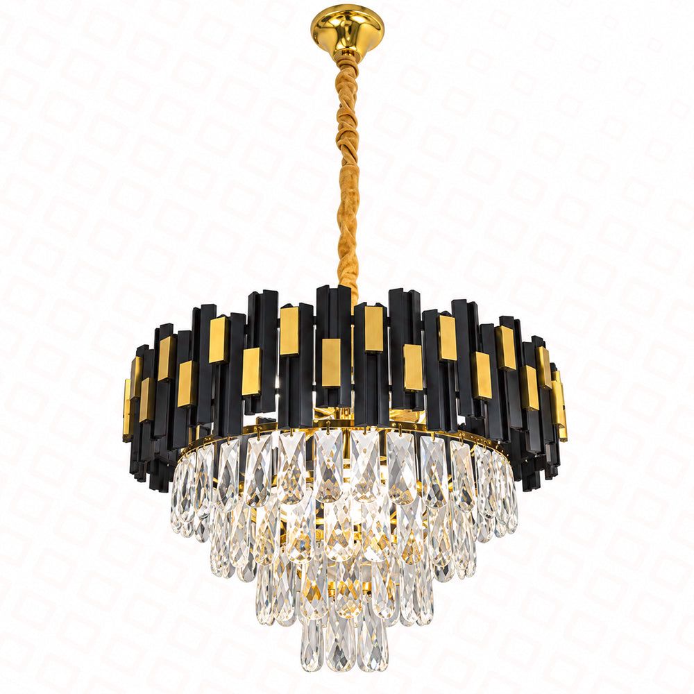 Çilçıraq qara+qızılı çərçivə D500XH360 E14X9 lampa — İşıqlandırma, Bakı