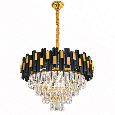 Çilçıraq qara+qızılı çərçivə D500XH360 E14X9 lampa — Bakı