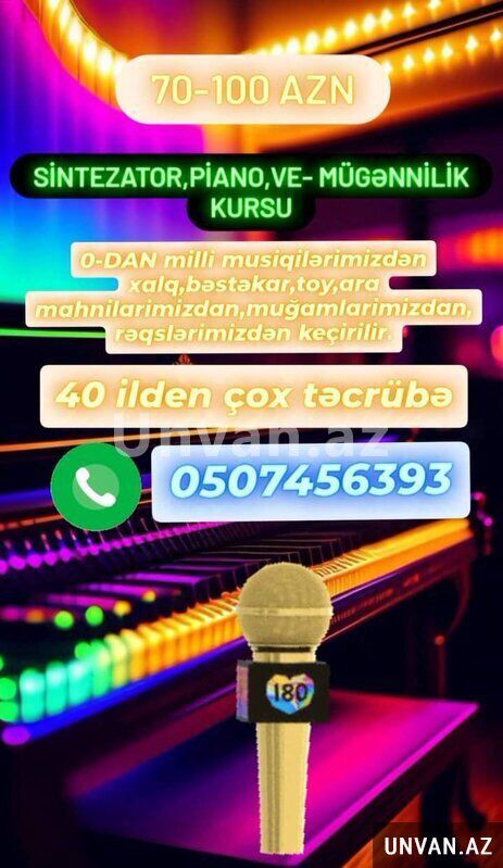 Sintizator kursu — Xarici dillər, Bakı (2)