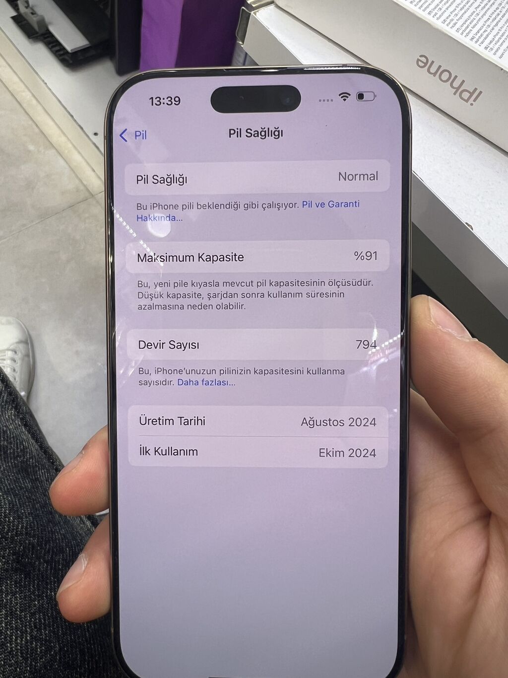 IPhone 16 Pro, 128 GB, Desert Titanium, Barmaq izi, Simsiz şarj, Face ID — Apple iPhone, Bakı (4)
