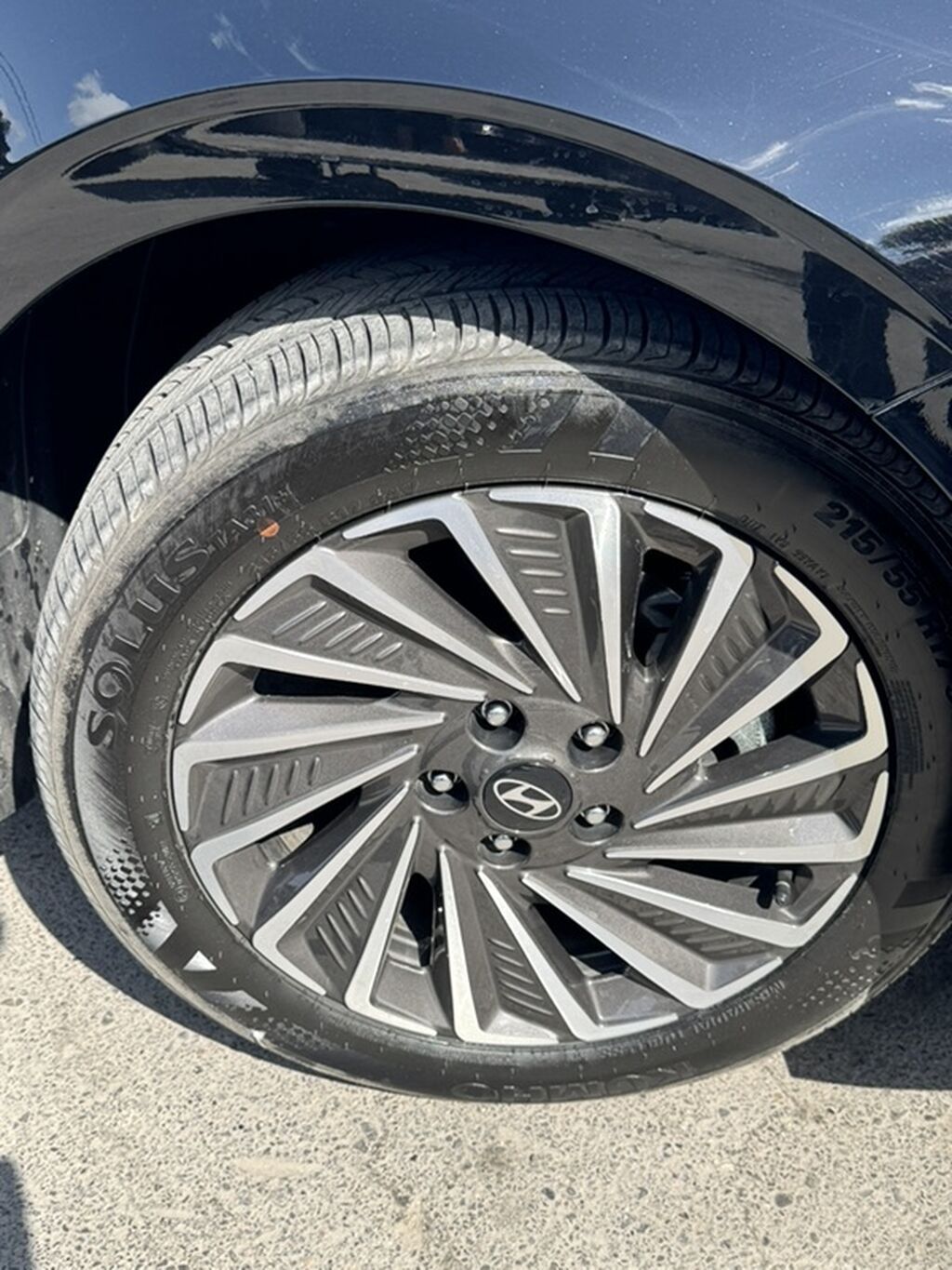 Hyundai orijinal yüngül lehimli disklər və Solus şinlər komplekti — Diskləri, Bakı (2)