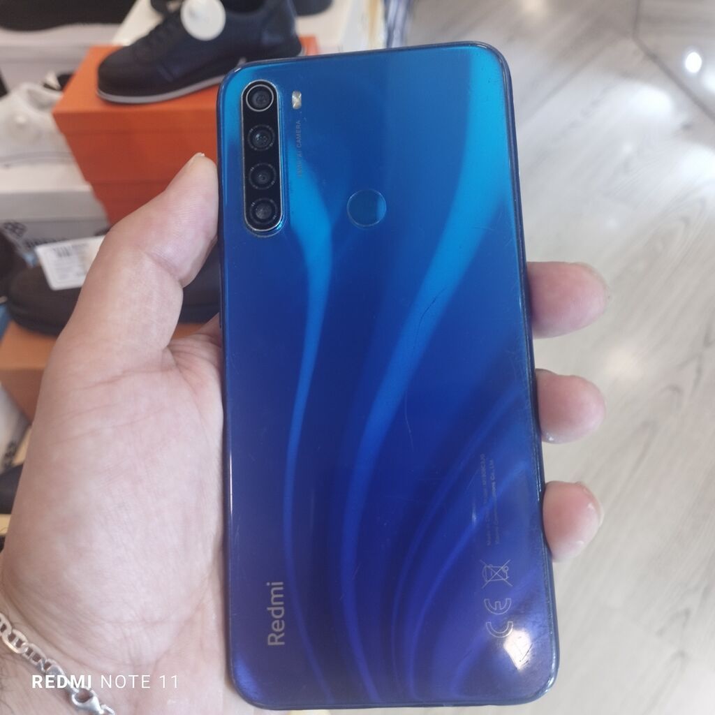 Redmi Note 8, 128 GB, rəng - Mavi, İki sim kartlı — Xiaomi, Bakı