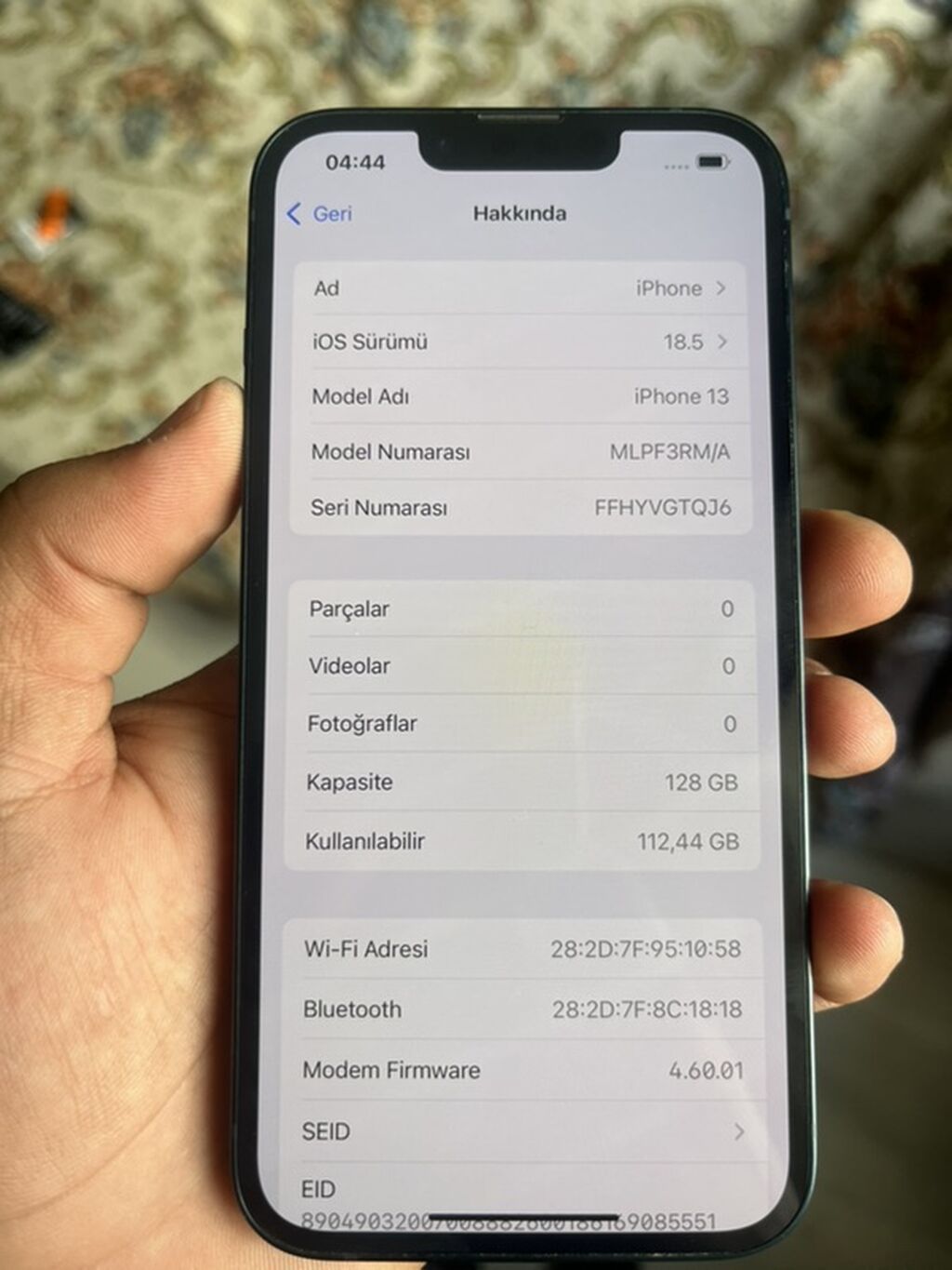 IPhone 13, Göy, Face ID — Apple iPhone, Gəncə (8)