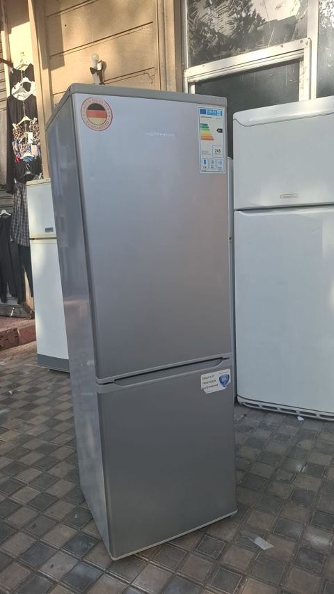 Hoffmann iki bölməli soyuducu - Rəng: gümüş (inox effekti) - Korpus — Bakı
