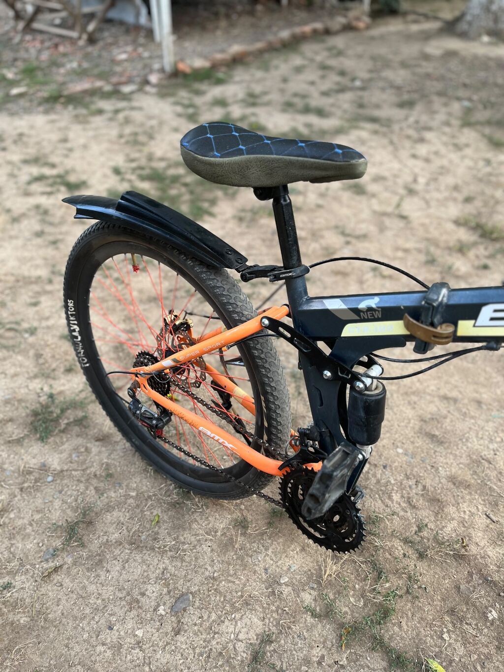 BMX stili velosiped - Rəng: qara narıncı detallarla - Çərçivə: BMX — BMX, Masallı (6)