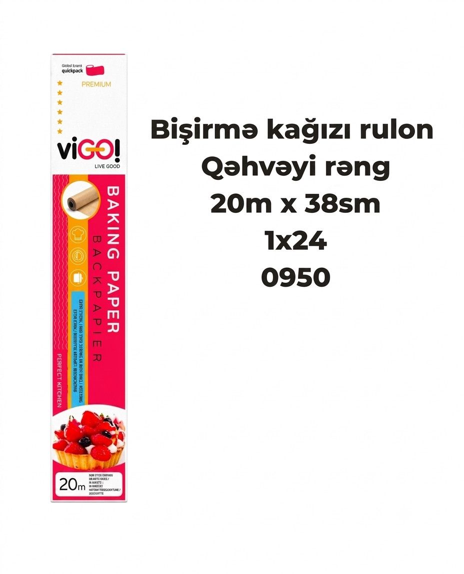 Qida qablaşdırması Vigo, Rulonlu, 200 m, 1 ədəd — Mallar, Bakı