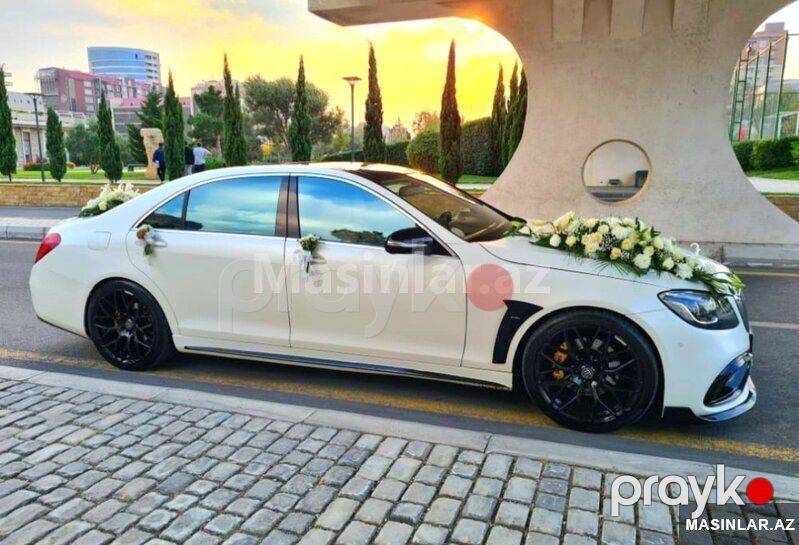 Mercedes Maybach S class 6.3, 2019 il — Minik avtomobili icarəsi, Bakı (3)