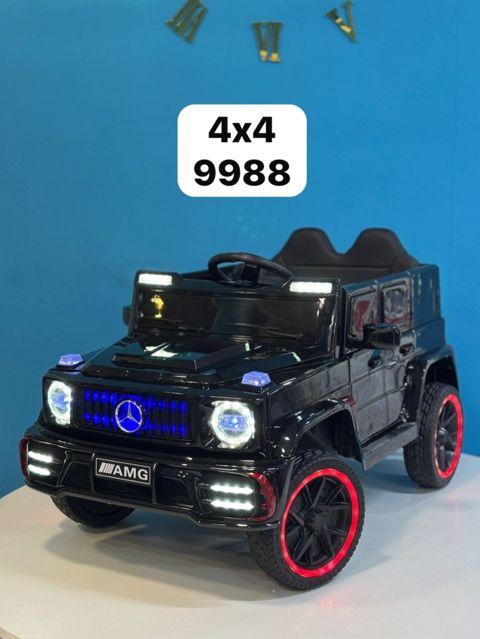 Uşaq elektrik avtomobili Mercedes AMG 9988, qara, CMS — Bakı
