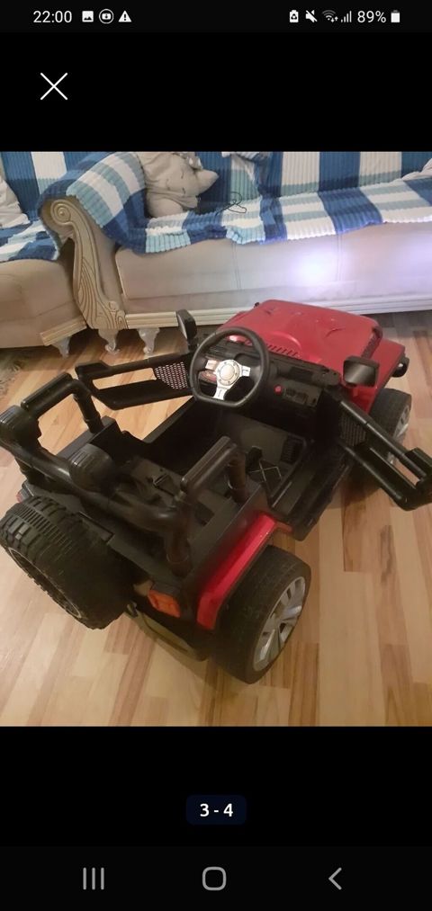 Uşaq üçün elektrikli akkumulyator maşını – ofrood üslubunda Jeep tipli — Sumqayıt
