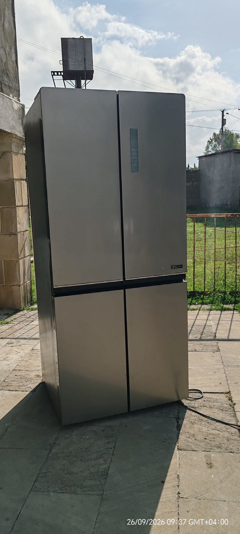 İşlənmiş 4 qapılı Midea Soyuducu Satılır, rəng - Boz — Soyuducular, Lənkəran (2)