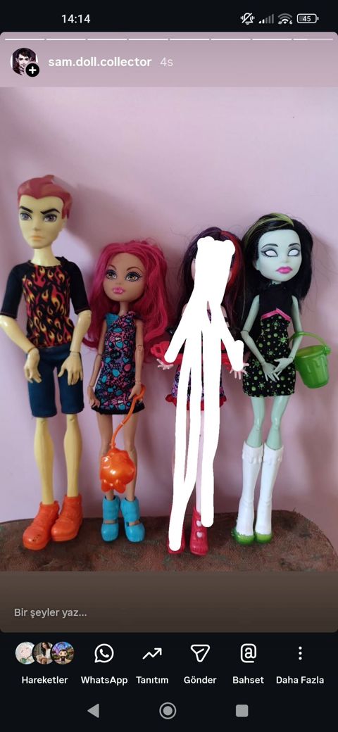 Orijinal Monster high kuklaları yaxşı vəziyyətdə, heçbir qırığı yoxdu — Bakı