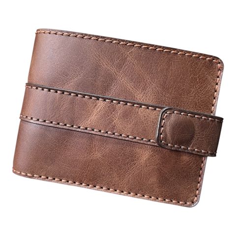 Kişilər üçün pul kisəsi 41460065, dəri, qəhvəyi, 11.2x8.6 sm — Bakı