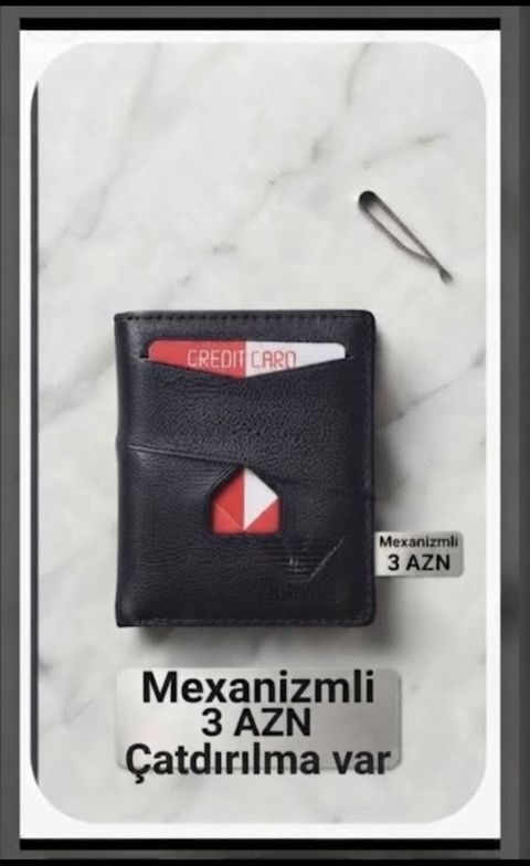Mexanizimli kartqabı - Kompakt dizayn, qara rəng - Ön hissədə kart — Sumqayıt