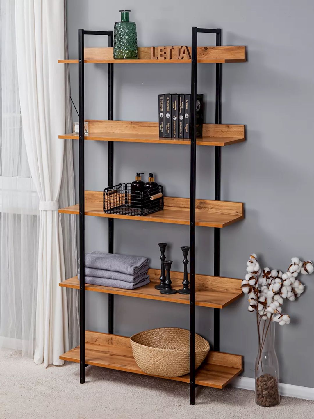 Stellaj 24x78x176 sm, Ldsp, qəhvəyi — Mallar, Bakı (2)