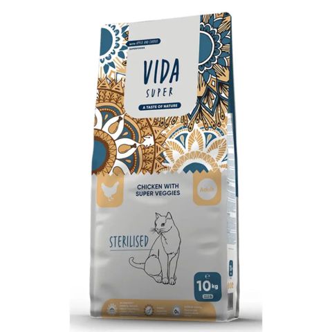 Quru yem Vida Super Sterilised, toyuq və tərəvəzlər ilə, 1 kq, çəki ilə — Bakı