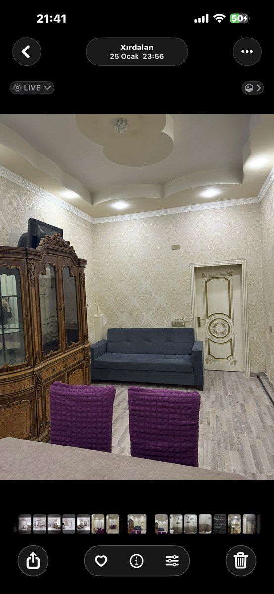 2-otaqlı yeni tikili kirayə verilir, Xırdalan ş., 50 m² — Mənzil, Bakı (2)