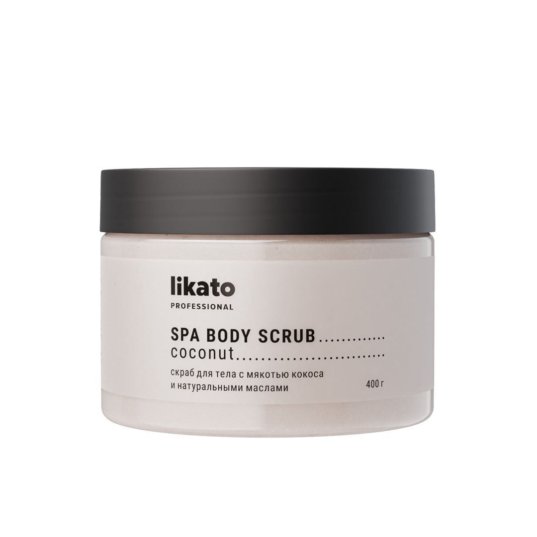 Bədən üçün skrab Likato professional Kokosun məti və dəniz duzu 400 ml — Mallar, Bakı