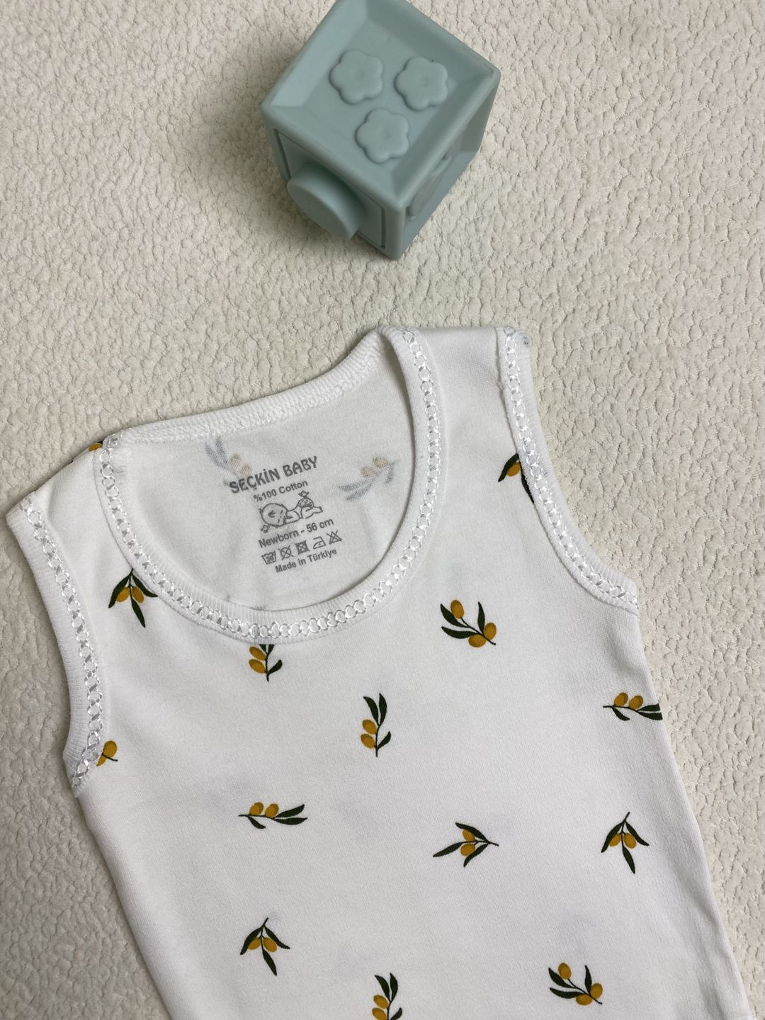 Bodi 7084, ağ, pambıq, ölçü 12-18 ay — Mallar, Bakı (3)