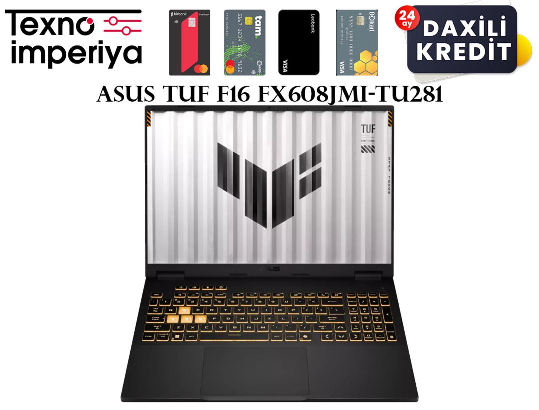 Asus tuf F16 FX608JMI-TU281 90NR0NB1-M00JR0 — Noutbuklar, Bakı (5)