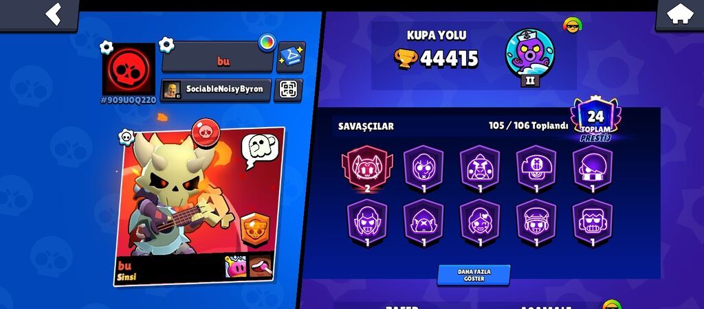 Brawl Stars hesabı – yüksək səviyyəli və zəngin kontentliq - Kupa — Etiketlər, medallar, nişanlar, Bakı (3)