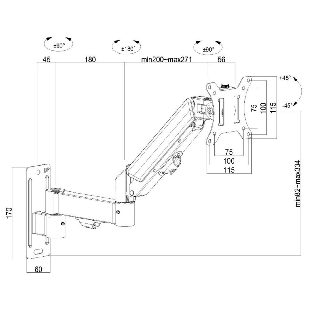 Gas Lift Monitor Wall Bracket 17-32 — Periferik cihazlar, Bakı (3)