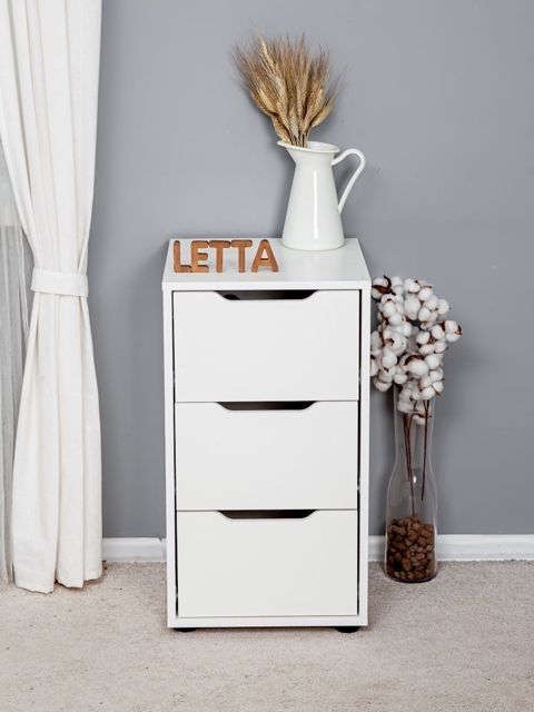 Çarpayıyanı tumba Letta, Ldsp, ağ, 41x73x40 sm — Bakı