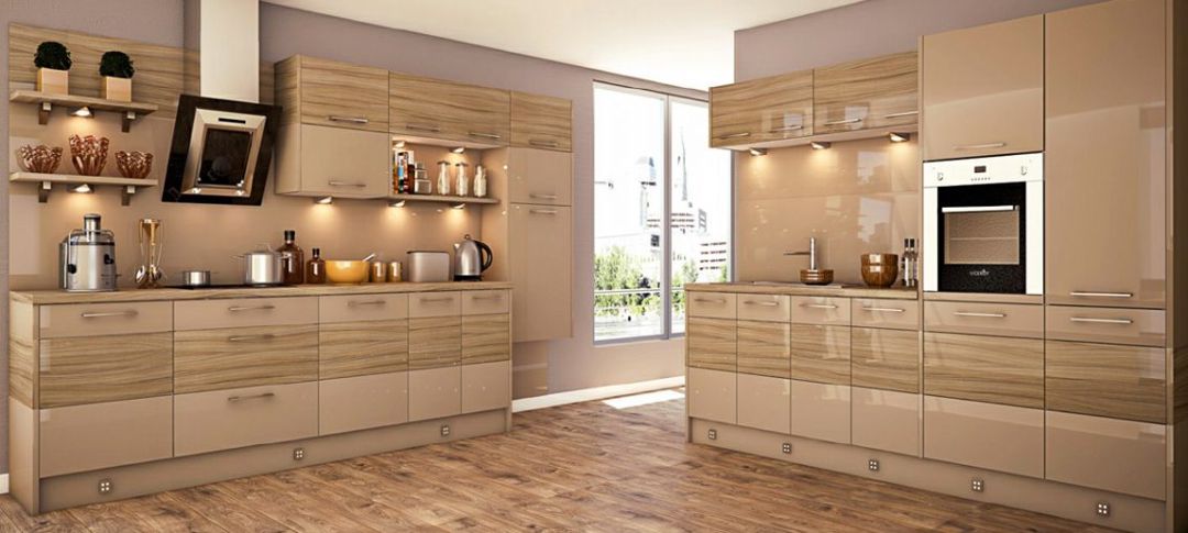 Akril (Panel MDF) materiallı mətbəx mebeli — Mətbəx mobilyası, Bakı (2)