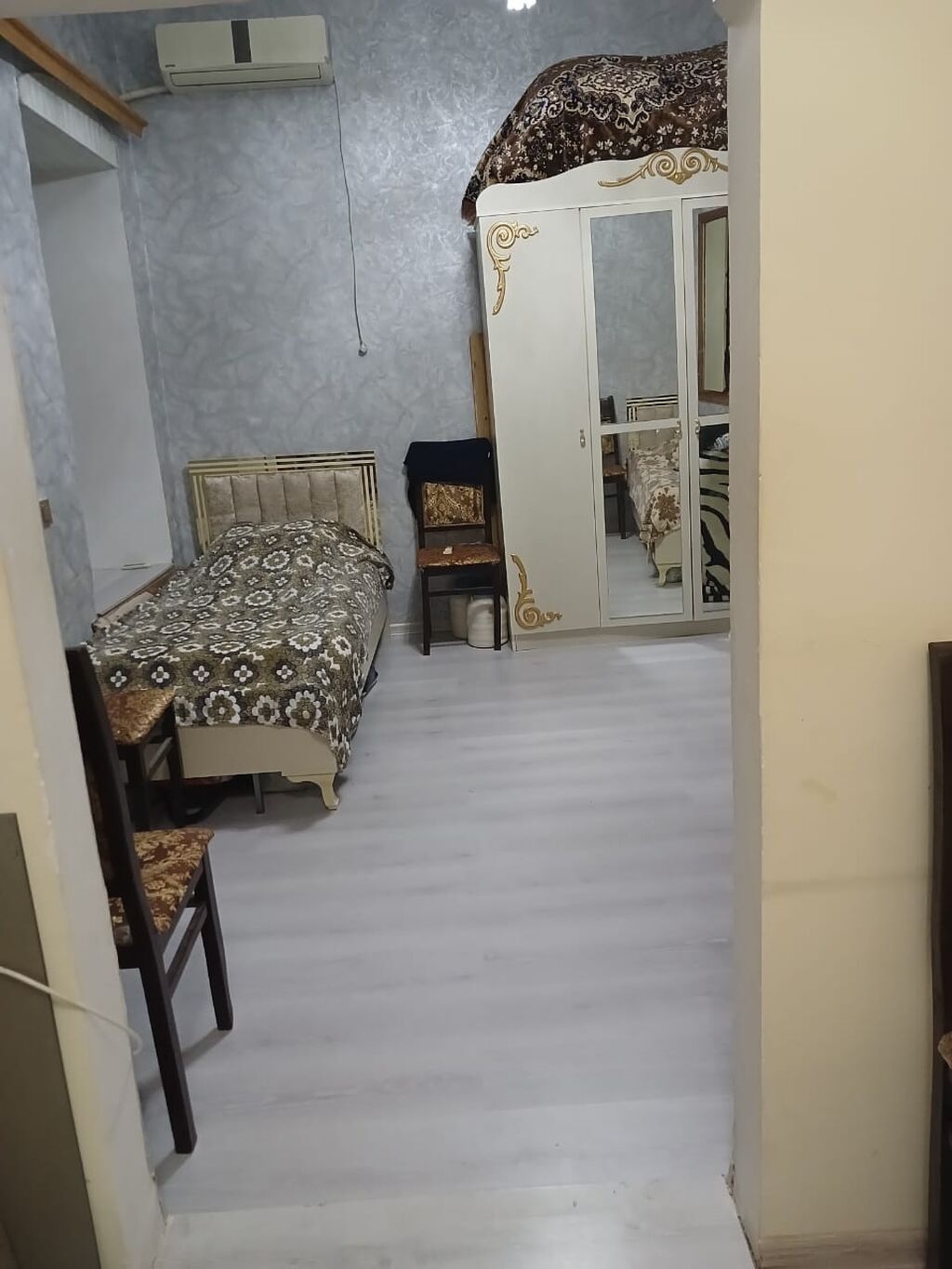 1 otaqlı həyət evi – tam mebelli - Daxili plan: açıq qonaq otağı və — Ev, villa, Digah (2)