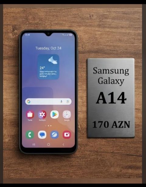 Samsung Galaxy A14, rəng - Qara, Barmaq izi — Sumqayıt