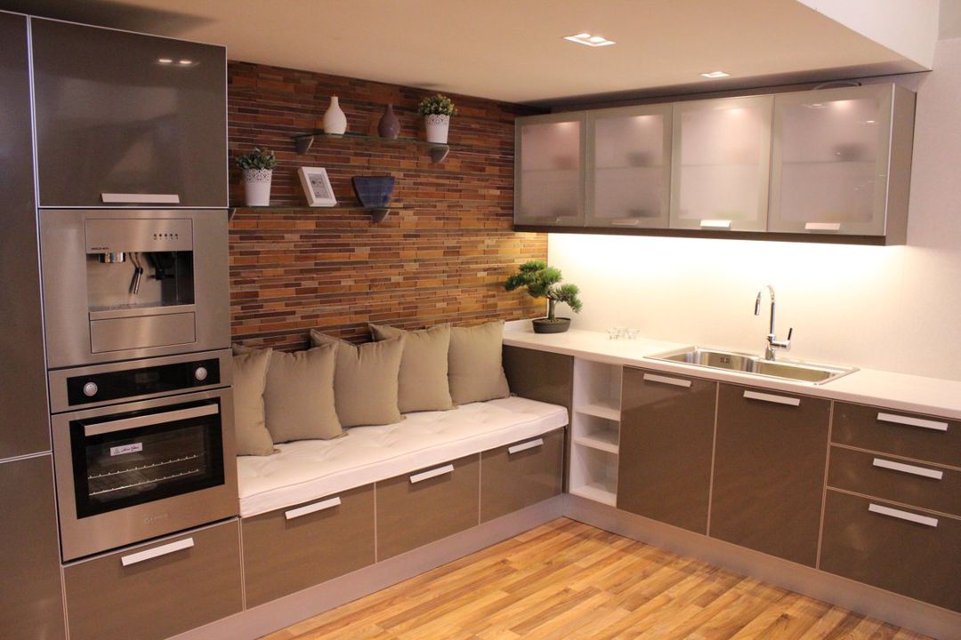 Akril (Panel MDF) materiallı mətbəx mebeli — Mətbəx mobilyası, Bakı (7)