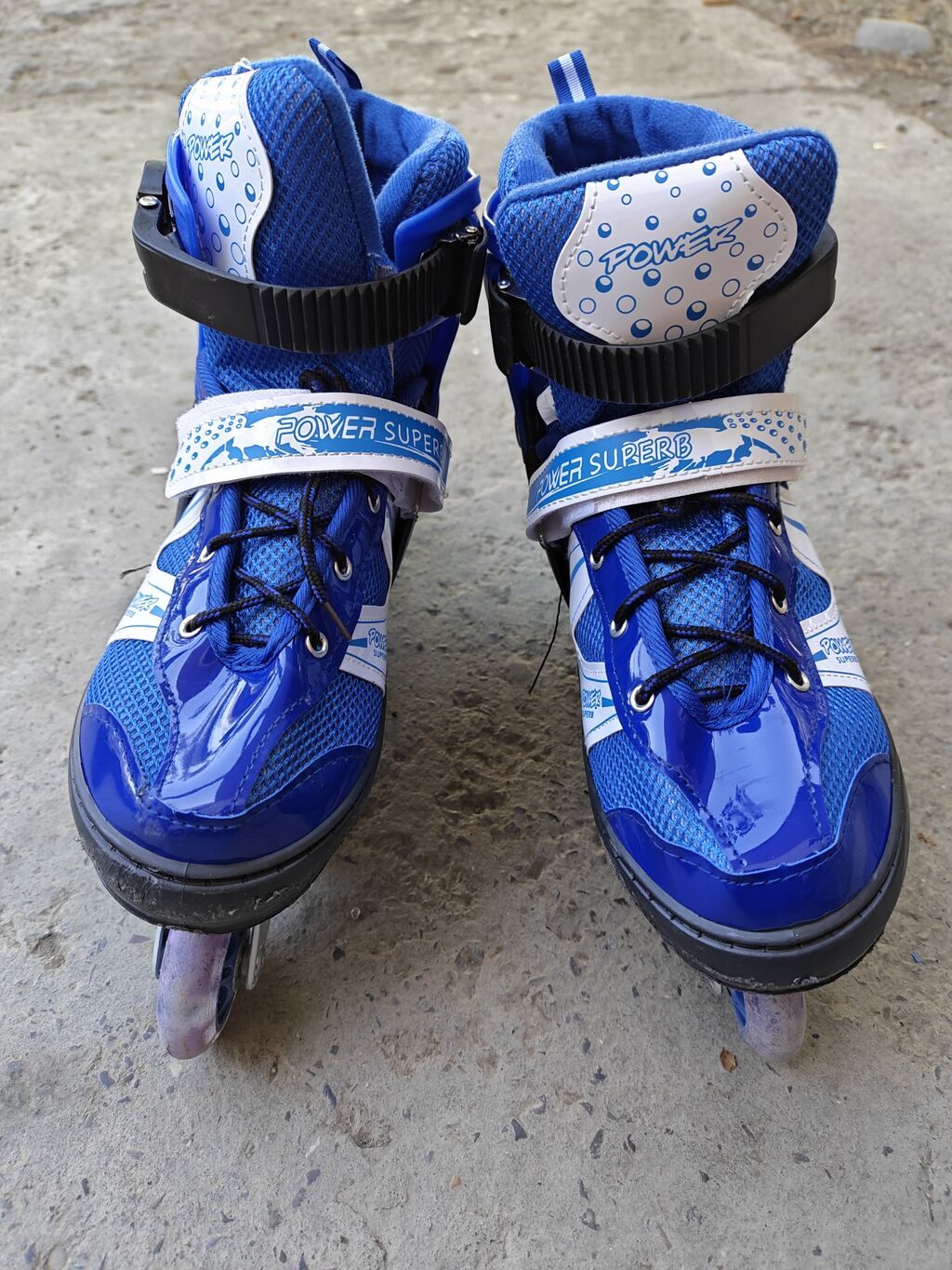 Məhsul: Power Superb inline təkərli konki - Rəng: mavi/ağ - Tipləri — Rol konkilər, Bakı