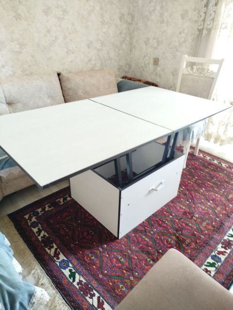 Qonaq masası, Yeni, Açılan, MDF, Kvadrat masa — Sumqayıt
