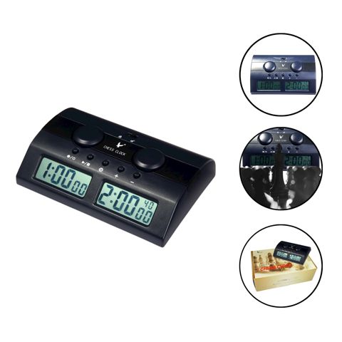 Şahmat saatı Leap 2151/1, elektron, qara — Bakı