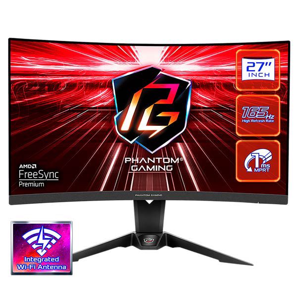 ASRock Phantom PG27Q15R2A WiFi Curved Gaming Monitor — Mallar, Bakı