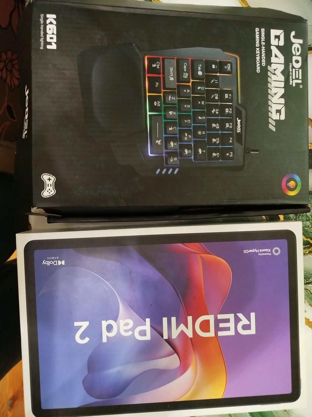 Xiaomi Redmi Pad 2 planşeti + JeDEL K601 təkəlli oyun klaviaturası və — Xiaomi, Şirvan (4)